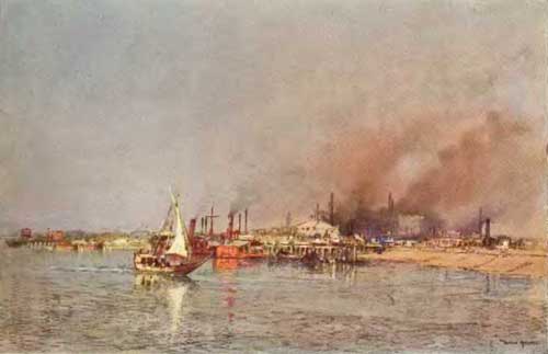 ABADAN, PERSIA, THE OIL QUAYS