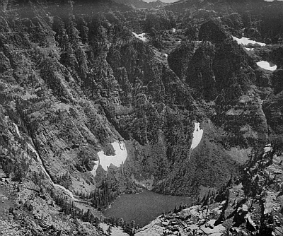 A mountain lake in Glacier National Park