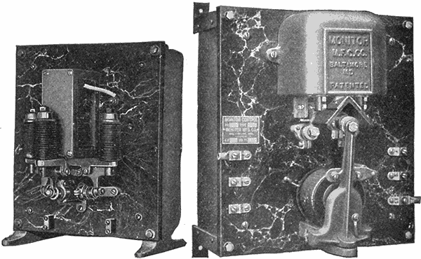 Fig 749Monitor starter giving automatic start with knife switch control designed for use