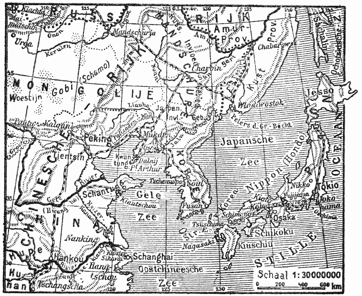 Kaartje van Midden-Oost-Azië.