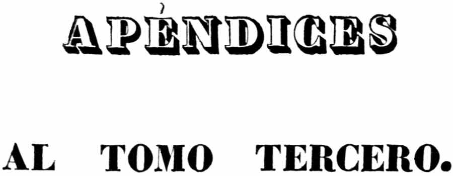 Portada de los apéndices